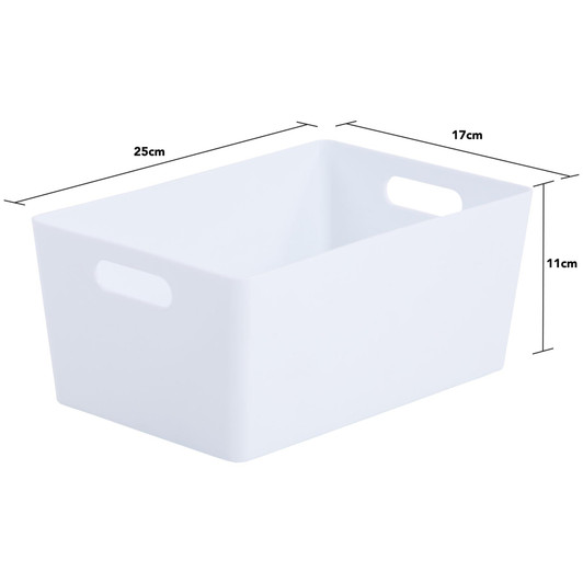 Wham Studio Tray 17x25cm Rectangular 4.02 Ice White