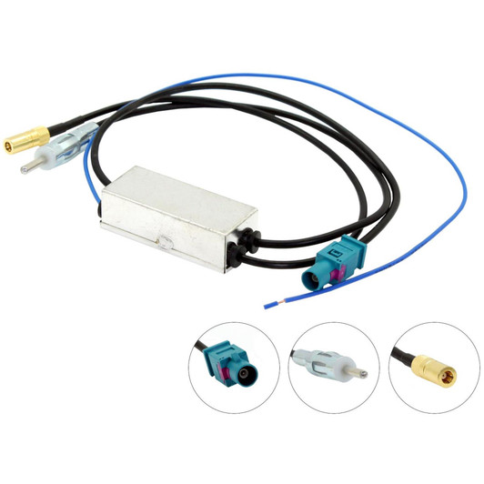 Connects2 Car Fakra to DIN with SMB Connector