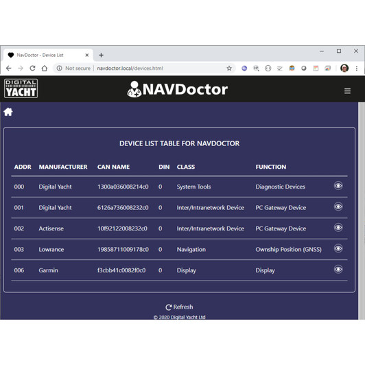 Digital Yacht Navdoctor NMEA200 Wireless Diagnostics Tool