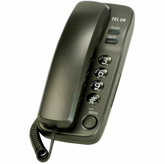 Two Piece Telephone Sorrento with Hearing Aid Compatibility- Dark Grey