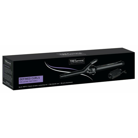 TRESemme Curling Tongs Ceramic Barrel Brush Attachment Hot Brush Black 185C