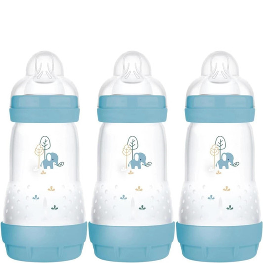 MAM Easy Start Anti-Colic Bottle Blue 260ml 3Pk