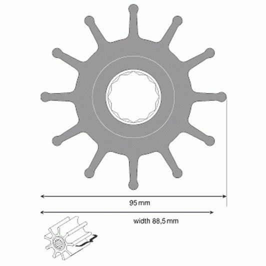 Johnson 09-814B Impeller Service Repair Kit
