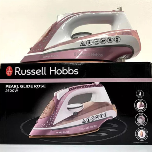 Russell Hobbs 23972 Pearl Glide Steam Iron with Advanced Ceramic Soleplate 2600W