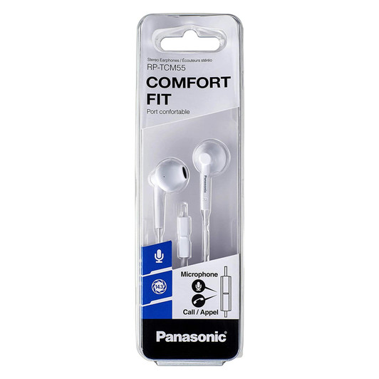 Panasonic In Ear Wired Earphones with Mic & Remote  for Mobile White