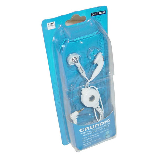 Grundig Silver In Ear Earphones Headphones GHI1525S CD Ipod MP3