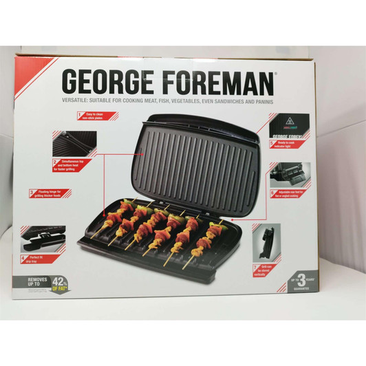 George Foreman Large Grill 23440, Black