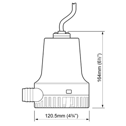 Whale Orca 2000 Electric Bilge Submersible Pump
