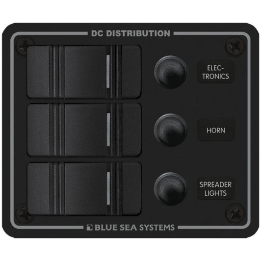 Blue Sea Systems 8374 3 Position Vertical Circuit Breaker Panel