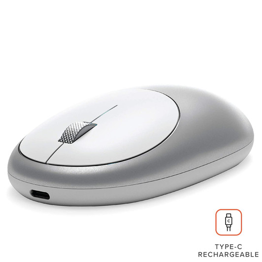 Satechi Aluminum M1 Bluetooth Wireless Mouse with TypeC Rechargeable Port Silver