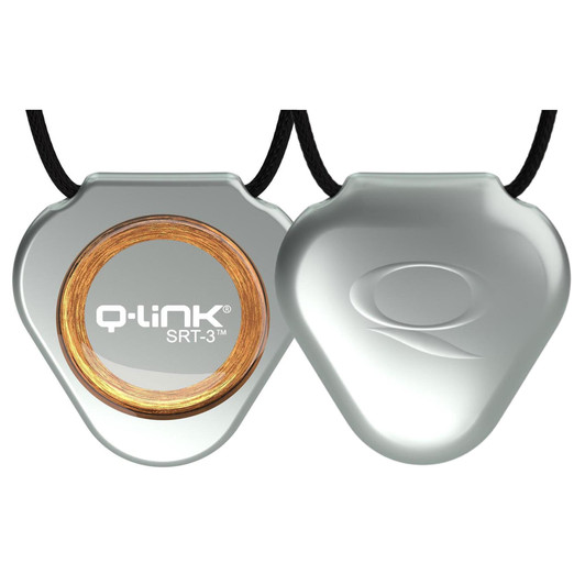 Q-Link SRT-3 Triangle Acrylic Pendant - Silver