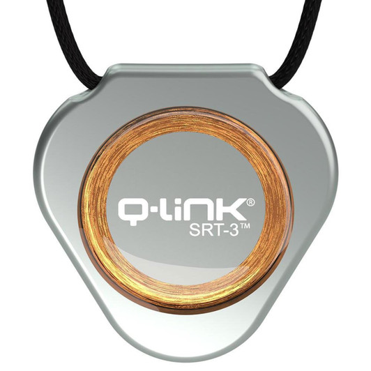 Q-Link SRT-3 Triangle Acrylic Pendant - Silver