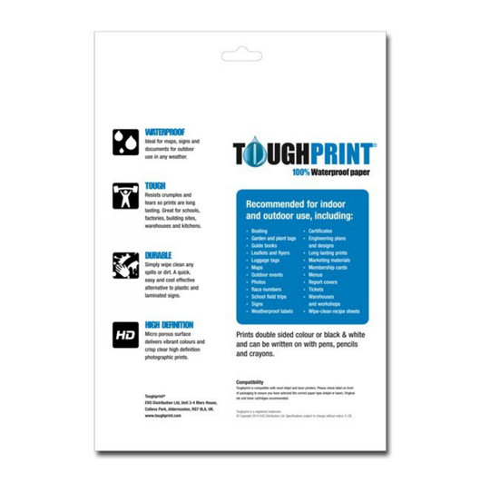 Toughprint Waterproof Laser Paper