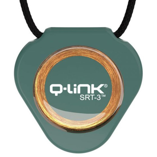 Q-Link SRT-3 Triangle Acrylic Pendant - Botanical Green