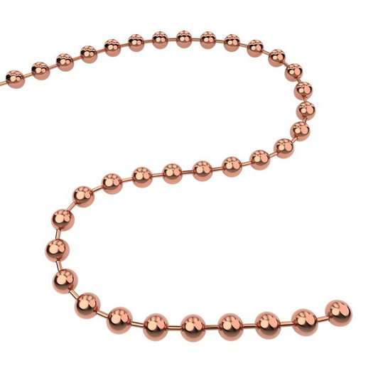 Q-Link Brand 30'' Bead Copper Chain