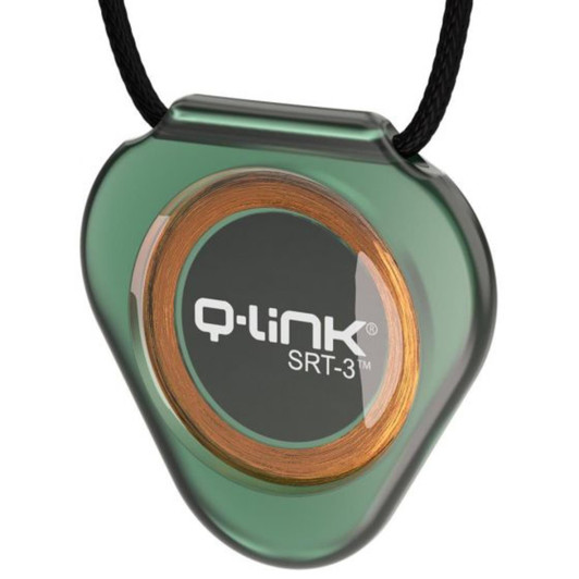 Q-Link SRT-3 Triangle Acrylic Pendant - Translucent Jade
