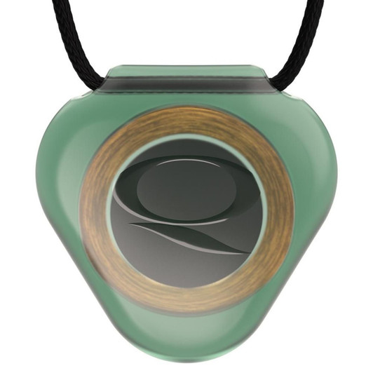 Q-Link SRT-3 Triangle Acrylic Pendant - Translucent Jade