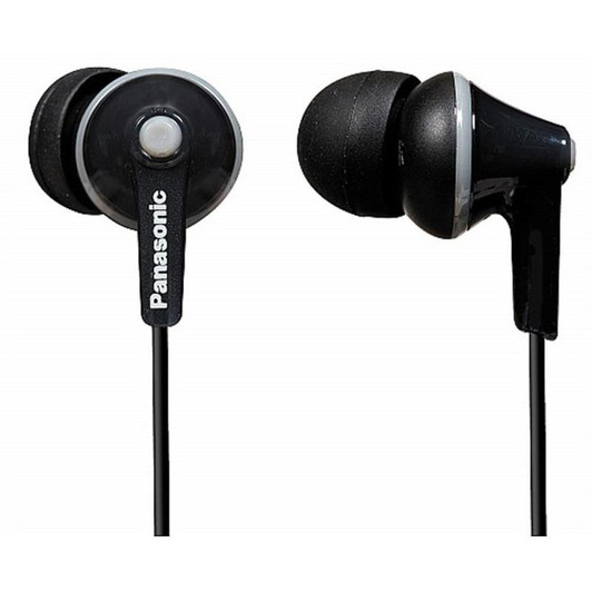 Panasonic RPHJE125 Ergofit Stereo In-Ear Earbud Earphones│Headphones│Black