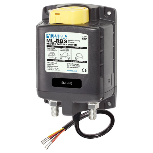 Blue Sea ML-RBS ML Solenoid Remote Battery Switch with Override
