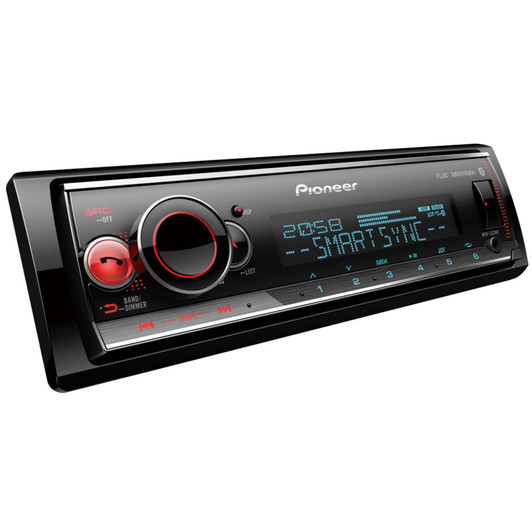 Pioneer 1-DIN Car Media Receiver with Bluetooth, Multi Colour Illumination