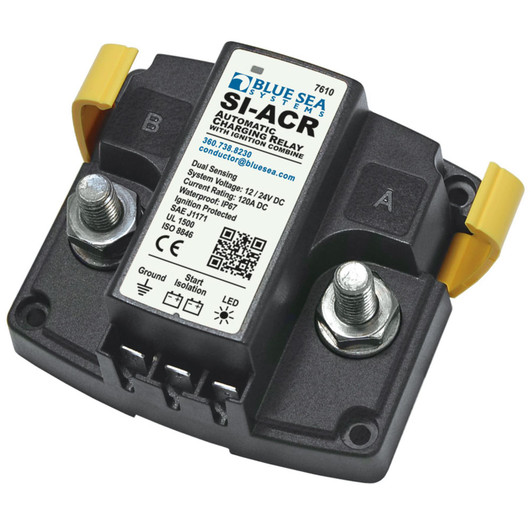 Blue Sea SI-ACR Series 12-24V Automatic Charging Relay│With Start Isolation│120A