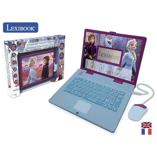 Lexibook JC598FZI1 Disney Frozen II Bilingual Educational Laptop with 124 Activites