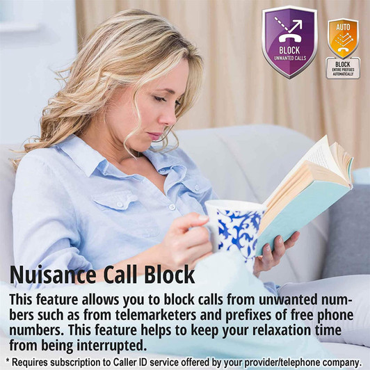 Panasonic KXTGC224EB Digital Cordless Answer Phone with Nuisance Calls Block - Quad