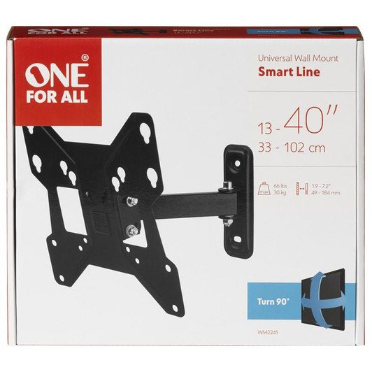 One For All WM2241 13-43 inch TV Bracket Turn 90 Smart Series