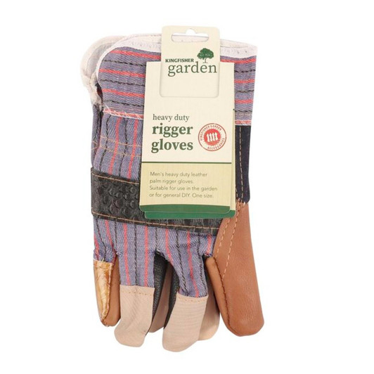 Kingfisher Men's Heavy Duty Leather Palm Rigger Gloves