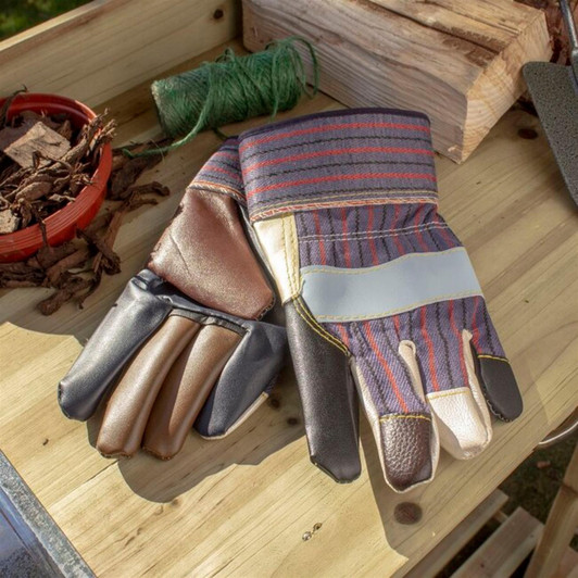 Kingfisher Men's Heavy Duty Leather Palm Rigger Gloves