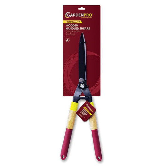 Kingfisher Garden Pro Gold Traditional Wooden Handled Hedge Shears (RC304)