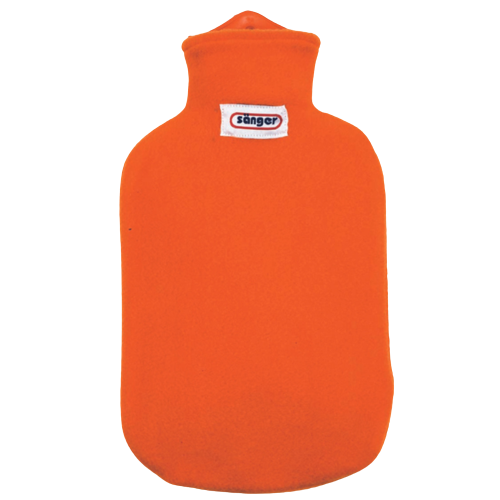 Sanger Contour Covered with 2 Litre Hot Water Bottle - Orange