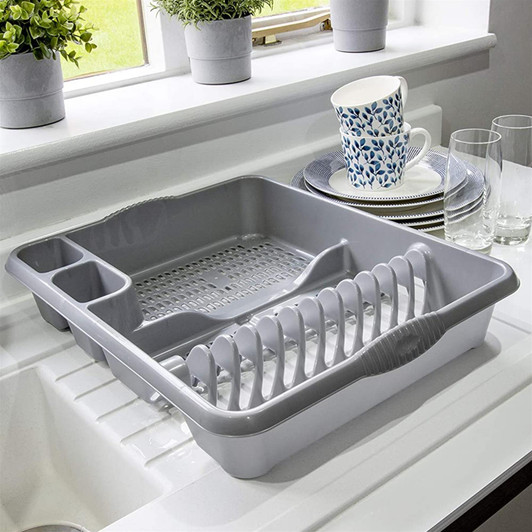 Casa Large Dish Drainer Silver