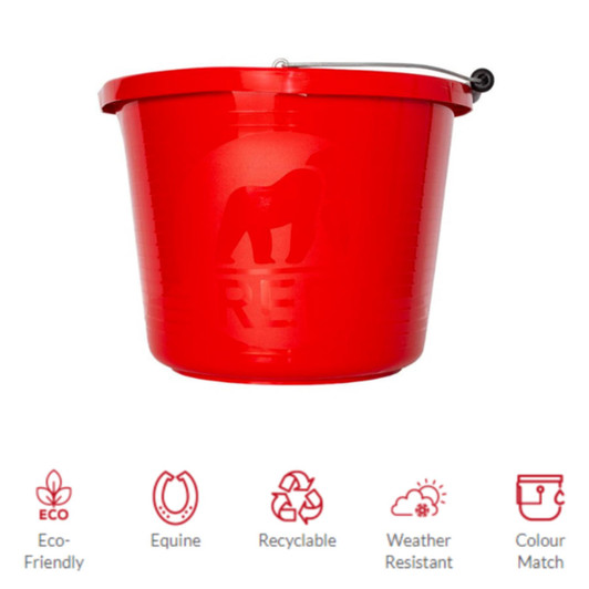 Red Gorilla 15L Premium Bucket Red