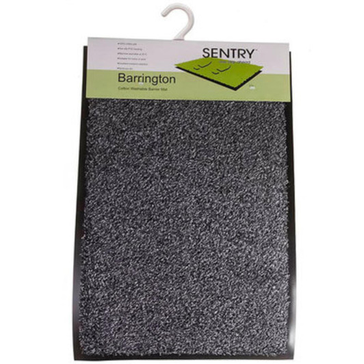 Sentry Barrington Cotton Washable Mat 60x90cm - Grey