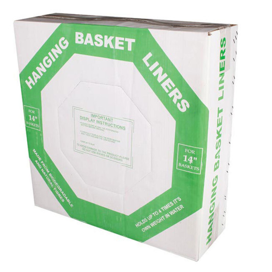 14'' Hanging Basket Liner Box of 50