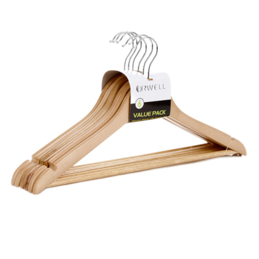 Orwell Set of 6 Wooden Hanger Bar