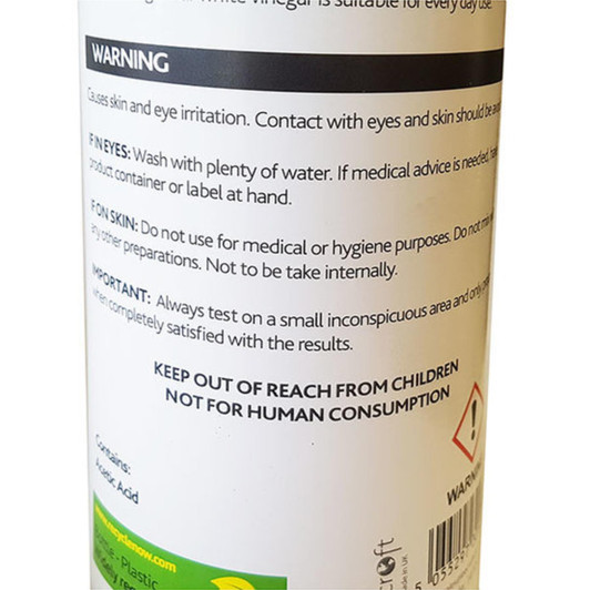 Wilsons Bulk White Vinegar 5-10% Acidity - 1 Litre