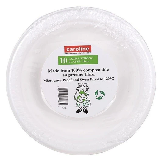 Caroline Eco 10 Disposable Plates 7"