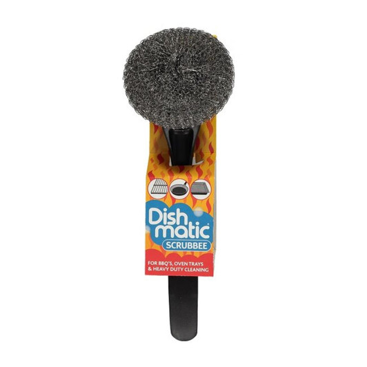 Dishmatic Scrubbee Stainless Steel Scourer & Handle