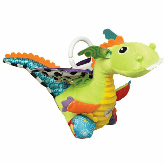 Lamaze Flip Flap Dragon│Clip On Pram-Pushchair-CarSeat│Baby-kid Fun Activity Toy