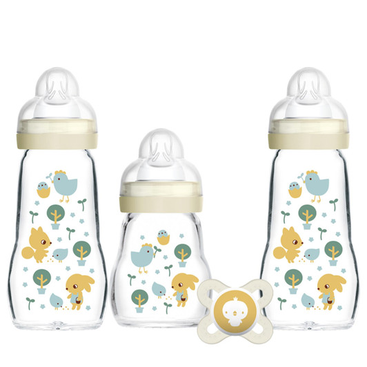 MAM Feel Good Glass Baby Bottle Starter Set