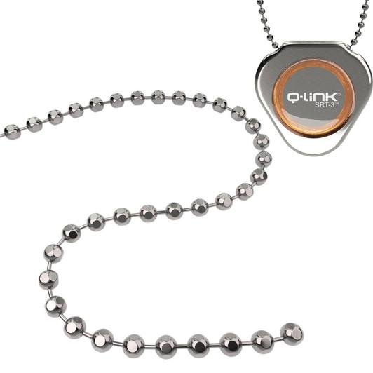 Q-Link 30" Color Coded Faceted Chain - For SRT-3 Pendant - Silver