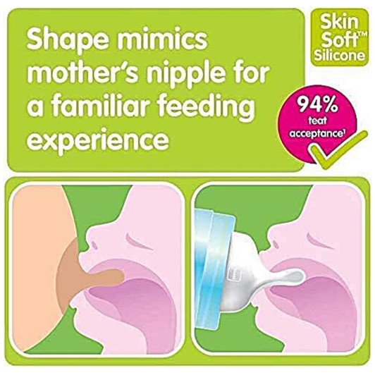 MAM Easy Active Baby Bottle with Fast Flow MAM Teats Size 3, Twin Pack of Baby Bottles, Baby Feeding, 330 ml, Colour: Pink (Designs May Vary)