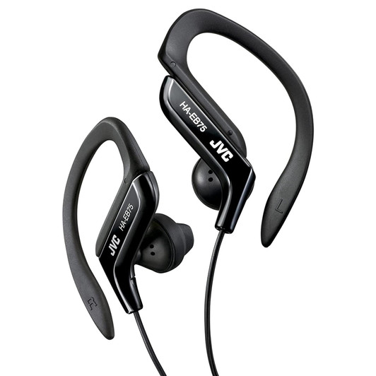 JVC HAEB75BN Sports Earphones with Adjustable Clip - Black
