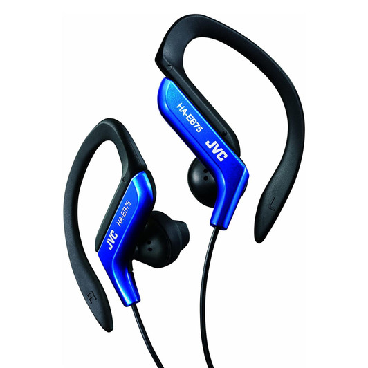 JVC HAEB75AN Sports Earphones with Adjustable Clip - Blue