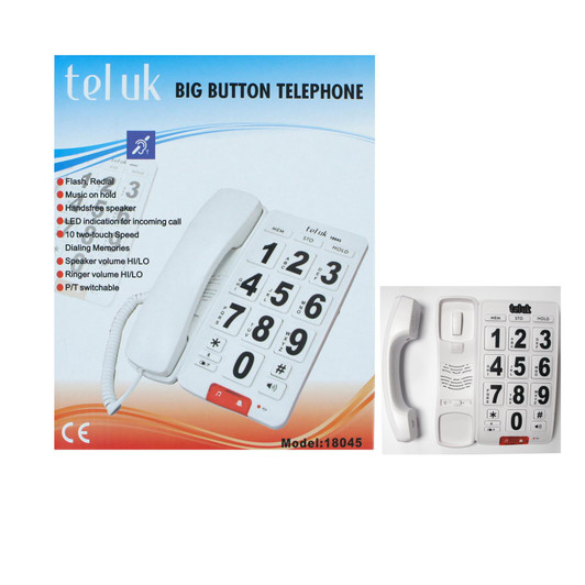 Tel UK Desk Phone - White