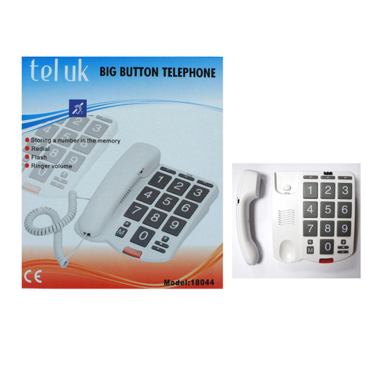 Tel UK 18044 Desk Phone - White