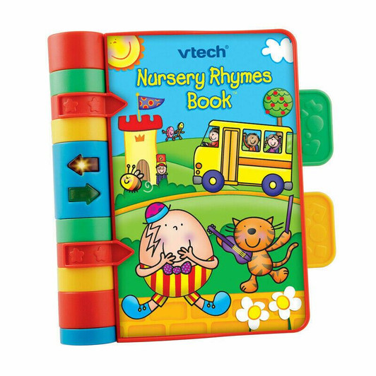 VTech Baby Nursery Rhymes Book | Light Up, Interactive, Musical Baby Book with Sounds & Phrases | Suitable for Babies from 6 Months+