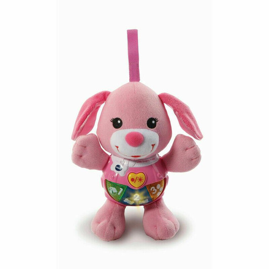 VTech 502353 Little Singing Puppy, Educational Toy, Baby Musical Interactive Toy with Lights and Sounds, Gift Suitable for 3, 6, 12 Month Boys and Girls, Pink, 5.0 cm*11.0 cm*11.0 cm